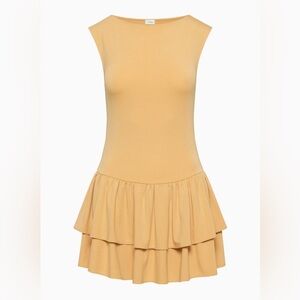 Aritzia Yellow Sleeveless Dress